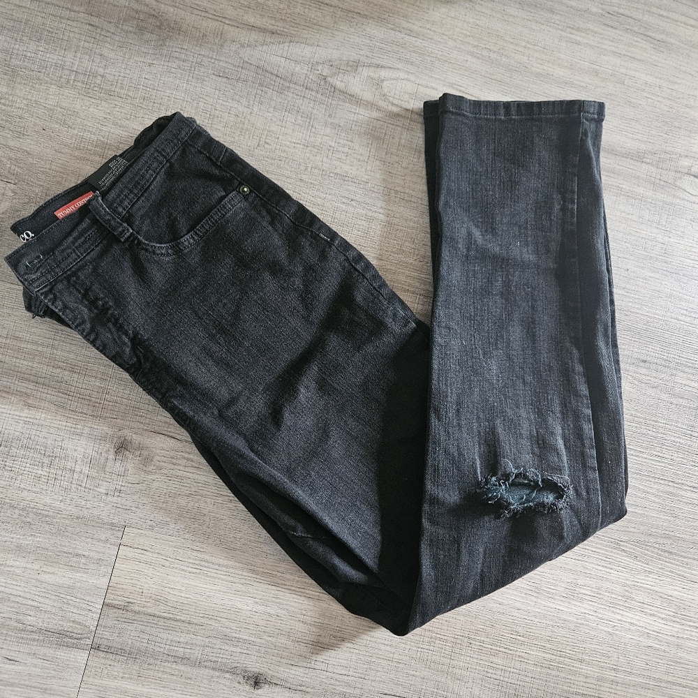 Slit knee Jeans
